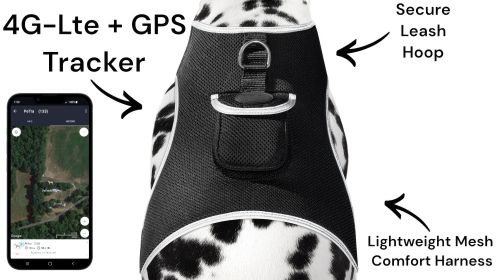 Trace Using Pet Route History w/ Mini Dog Tracker Device + Mobile Apps Size:L