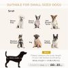 Light Grey Pet Sofa Couch Chaise Lounge Dog Bed with Storage Small Sized Sponge Cushioned Cat Bed