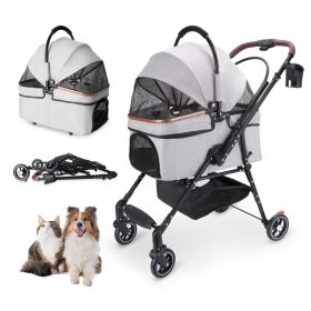 Foldable Pet Stroller For Small Dogs & Cats (Option: S)